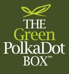 green polka dot box